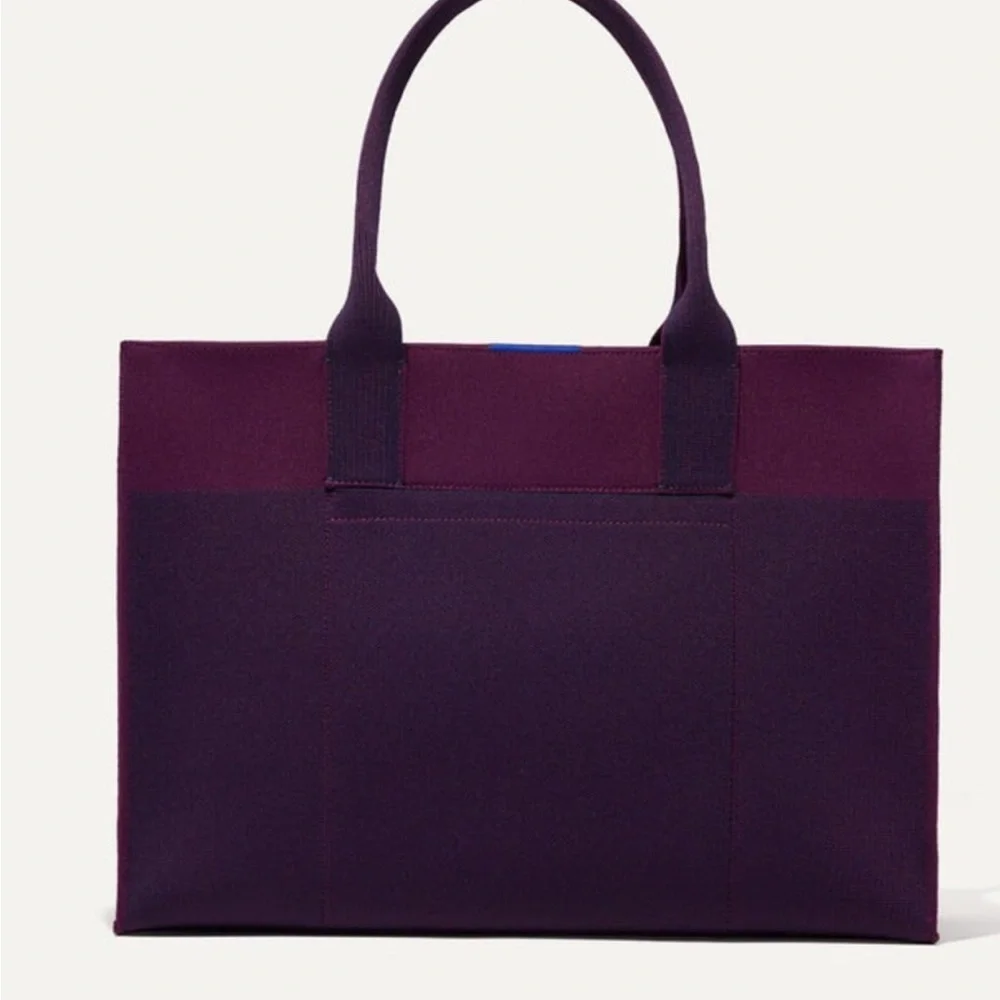 Rothy’s The Classic Tote Dark Aubergine Laptop Work Travel Shoulder Bag - Picture 14 of 16